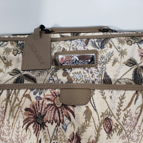 Vintage Jordache Floral Tapestry Garment Bag  for Travel Vacation Flights - Picture 9 of 9